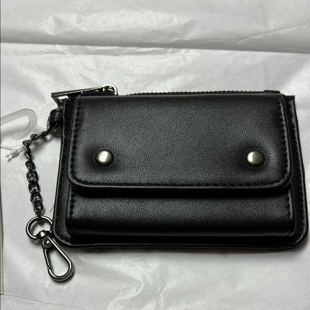 NWT PU leather Black Wallet